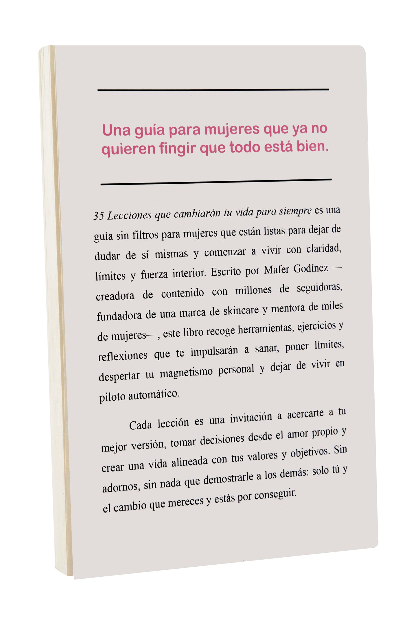 Libro: 35 Lecciones que cambiarán tu vida para siempre.